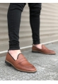 BA0009 Corcik Taba Cilt Klasik Erkek Ayakkabısı
