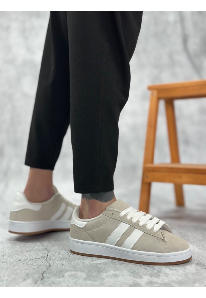 BA0235 BOA İki Çizgili Taş Gri Erkek Günlük Ayakkabı