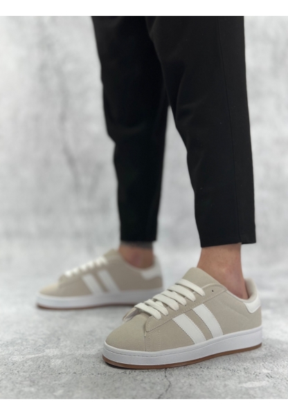 BA0235 BOA İki Çizgili Taş Gri Erkek Günlük Ayakkabı