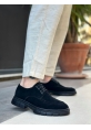 BA0237 Bağcıklı Klasik Siyah Taban  Süet Casual Erkek Ayakkabı