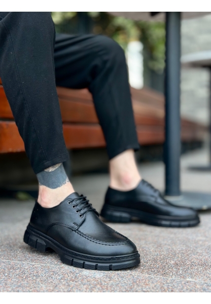 BA0237 Bağcıklı Klasik Yüksek Taban Casual Erkek Ayakkabı