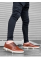 BA0309 İçi Dışı Hakiki Deri Bağcıklı Taba Klasik Erkek Ayakkabısı