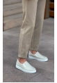 BA0339 Bağcıksız Keten Krem Beyaz Taban Günlük Erkek Ayakkabı