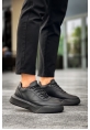 BA0354 Günlük  Bağcıklı Erkek Yüksek Siyah Taban Spor Ayakkabı