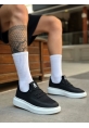 BA0375 Özel Örme Triko Tarz Siyah Renk Spor Ayakkabı 