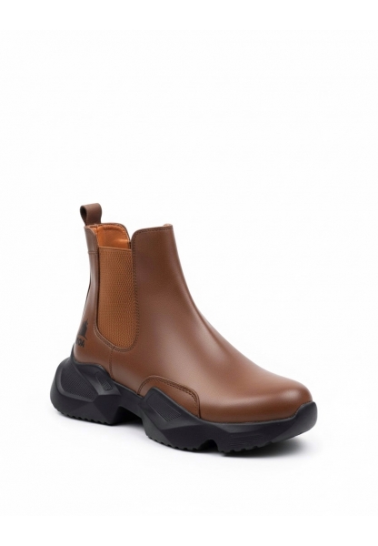 BA0444 Bağcıksız Rahat Yüksek Taban Taba Erkek Spor Yarım Bilek Bot