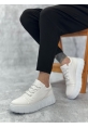 BA0666 BOA Beyaz Yüksek Taban Erkek Günlük Ayakkabı