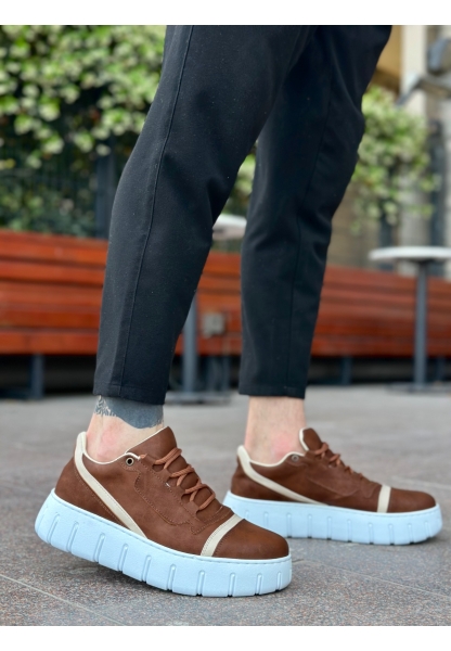 BA0666 BOA Taba Yüksek Taban Erkek Günlük Ayakkabı