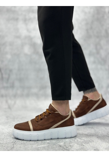 BA0666 BOA Taba Yüksek Taban Erkek Günlük Ayakkabı