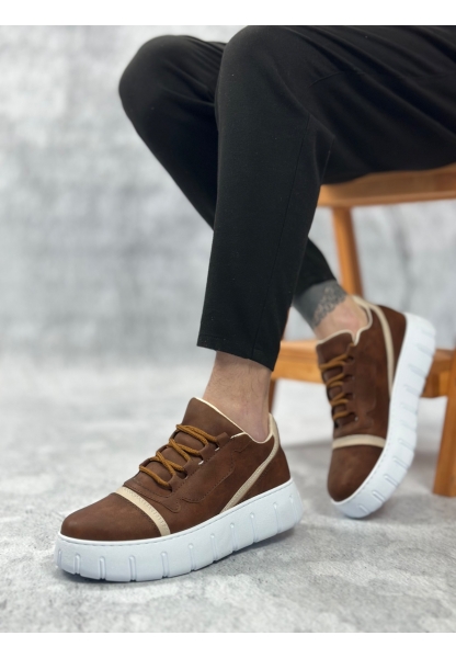 BA0666 BOA Taba Yüksek Taban Erkek Günlük Ayakkabı