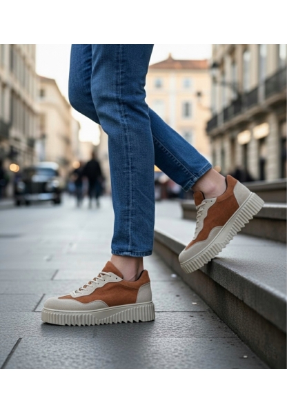 BA0802 BOA Taba Süet Yüksek Taban Erkek Günlük Ayakkabı